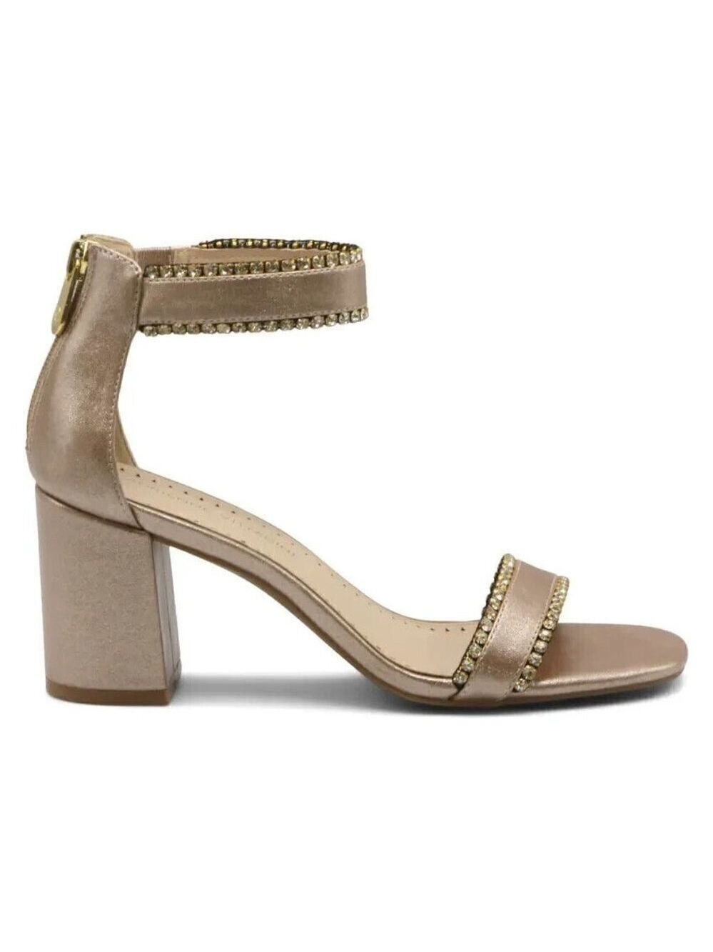 Adrienne Vittadini "Asti" Jeweled Strappy sandal rhinestone Heels sz 9.5 NEW